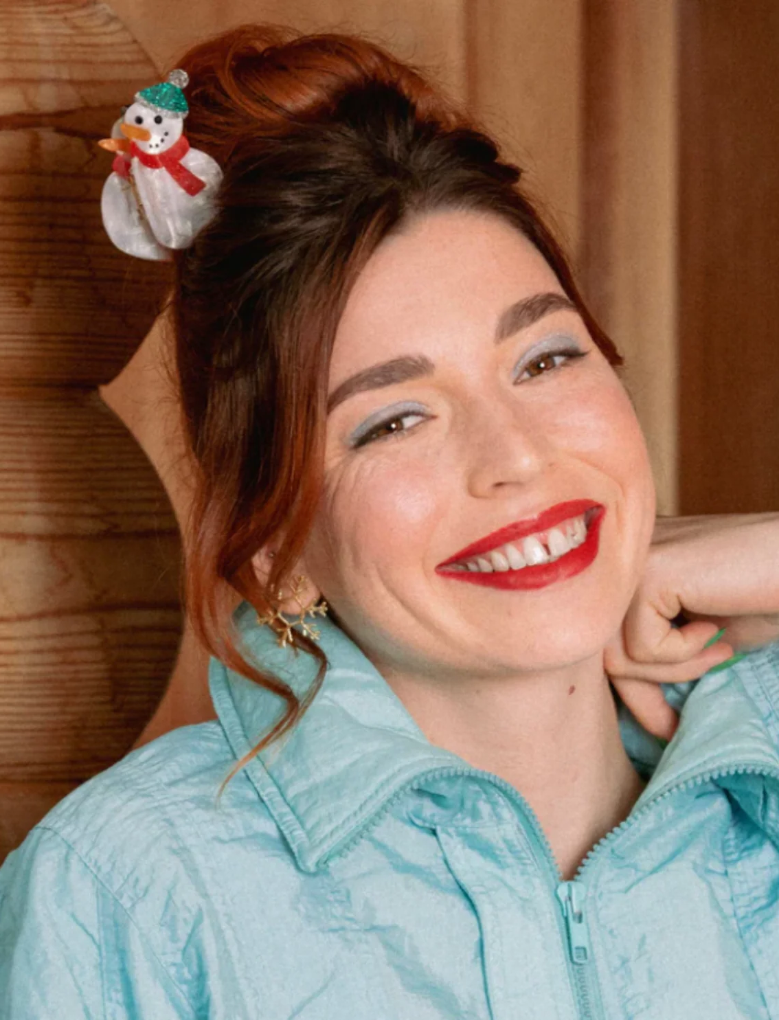 קליפס לשיער Snow Man