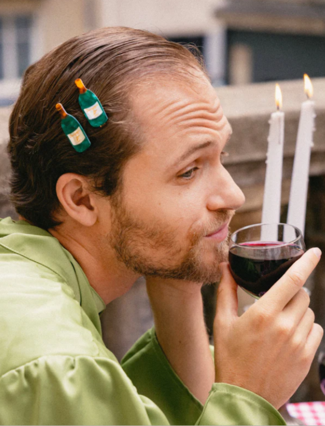 סיכה לשיער Wine