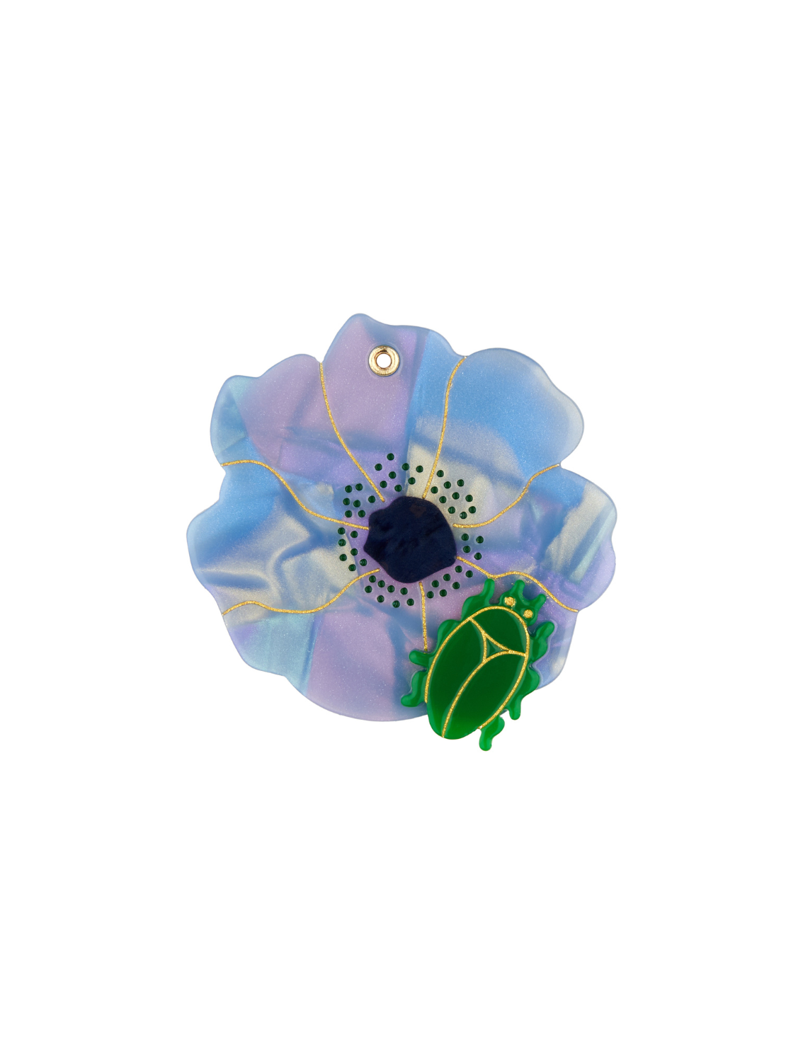 מראת כיס Flower & Beetle