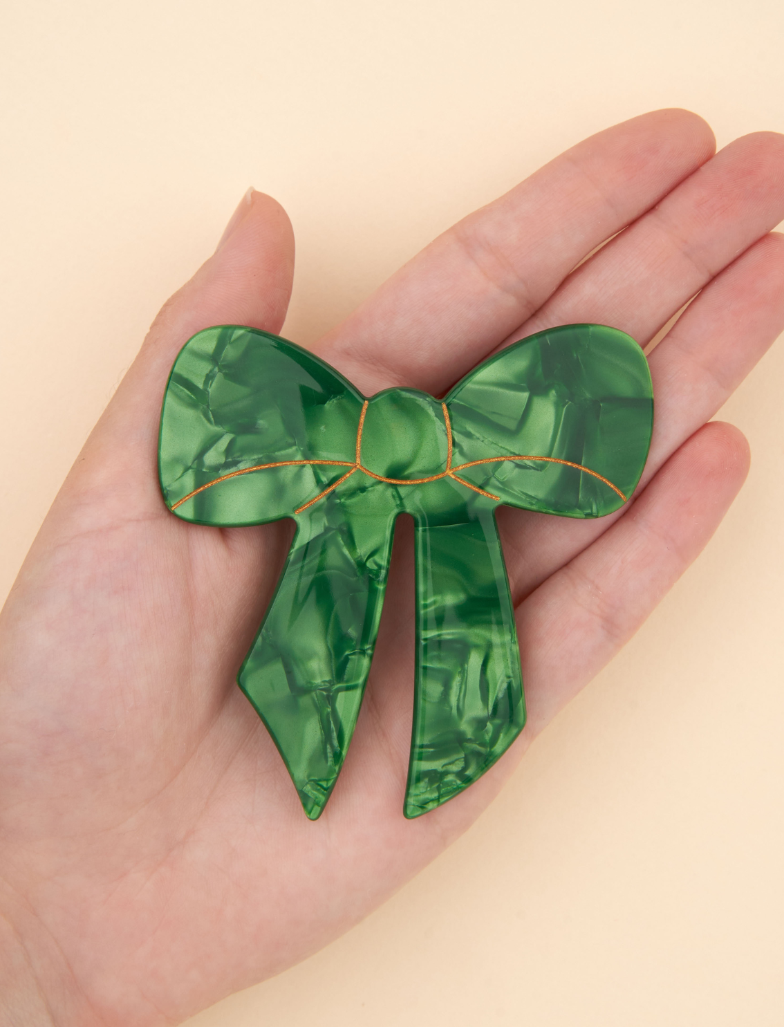 קליפס ברט לשיער Green Bow