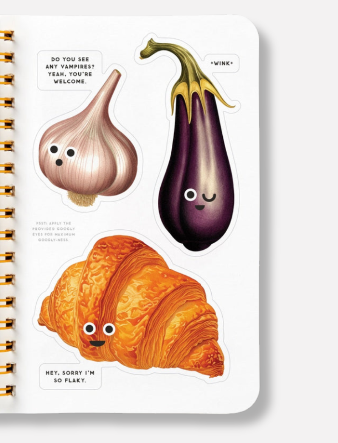 חוברת מדבקות Googly Food