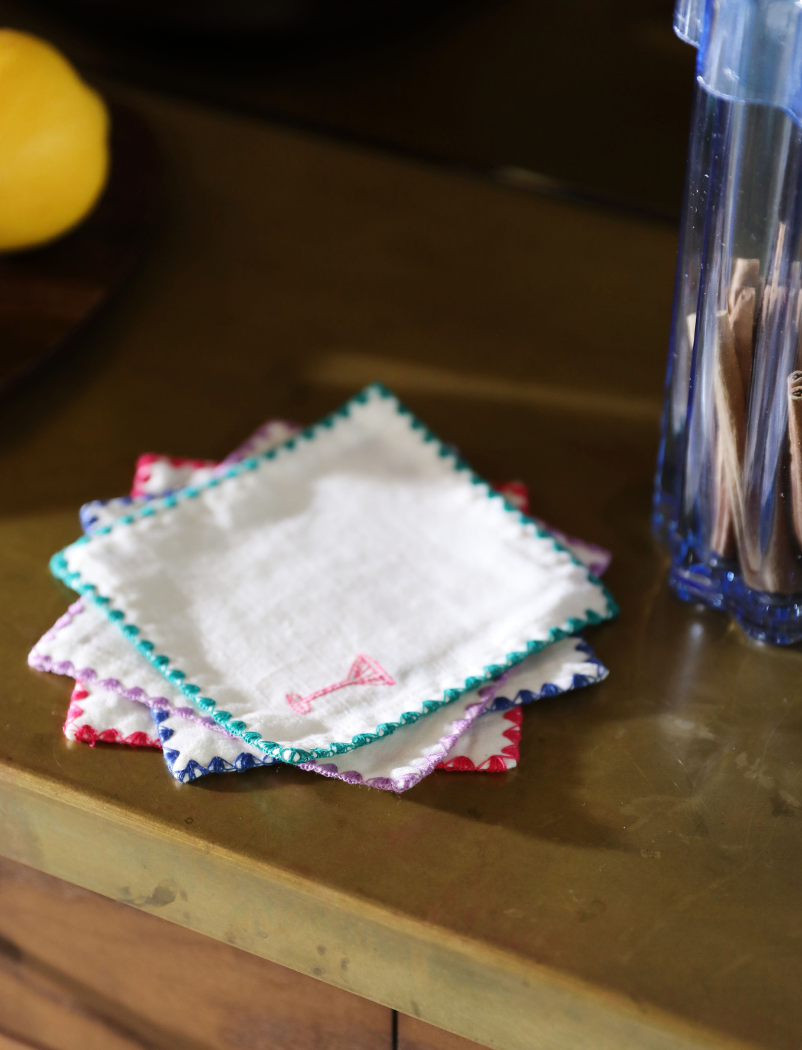 מפיות קוקטייל מכותנה Pearl