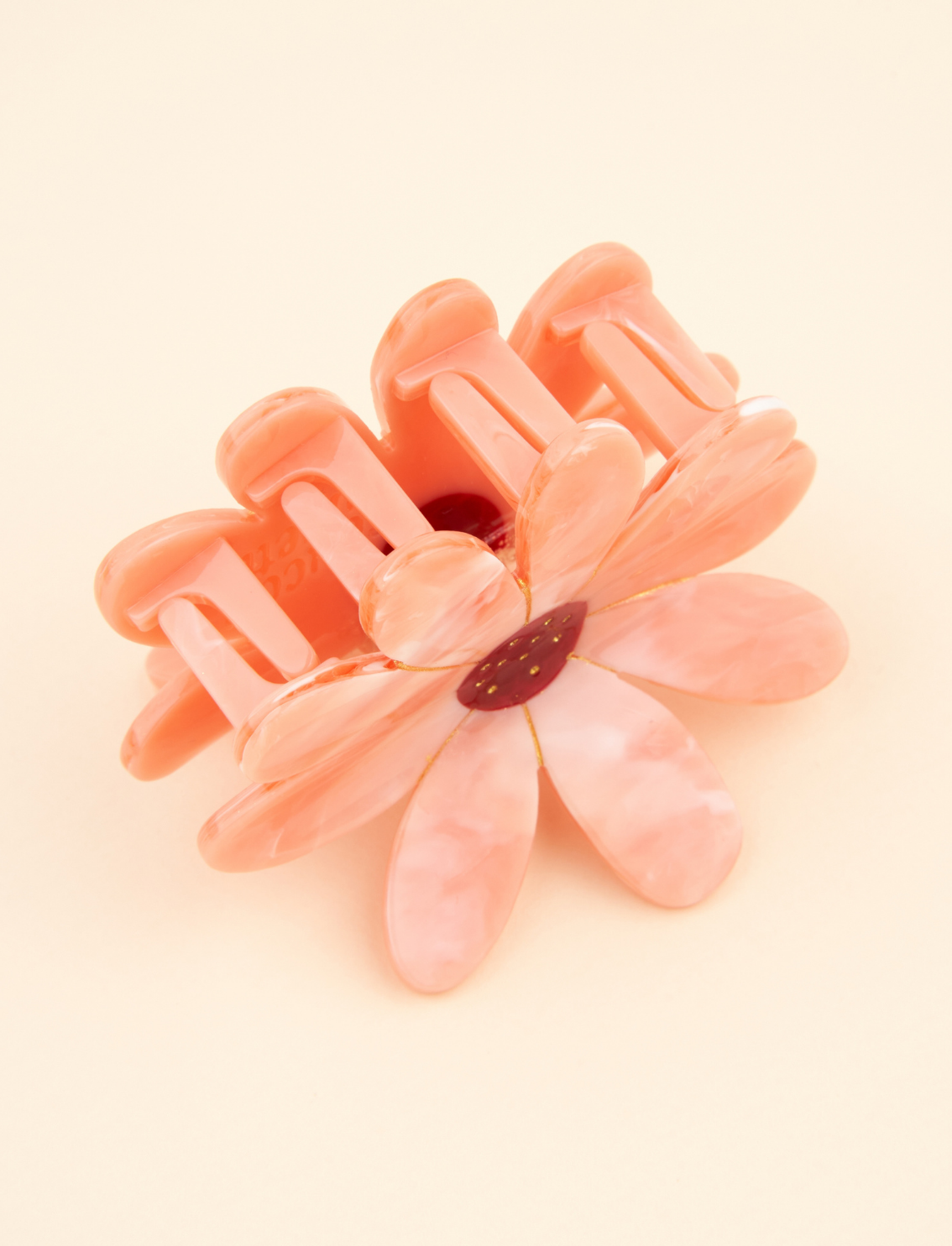 קליפס לשיער Big Pink Flower