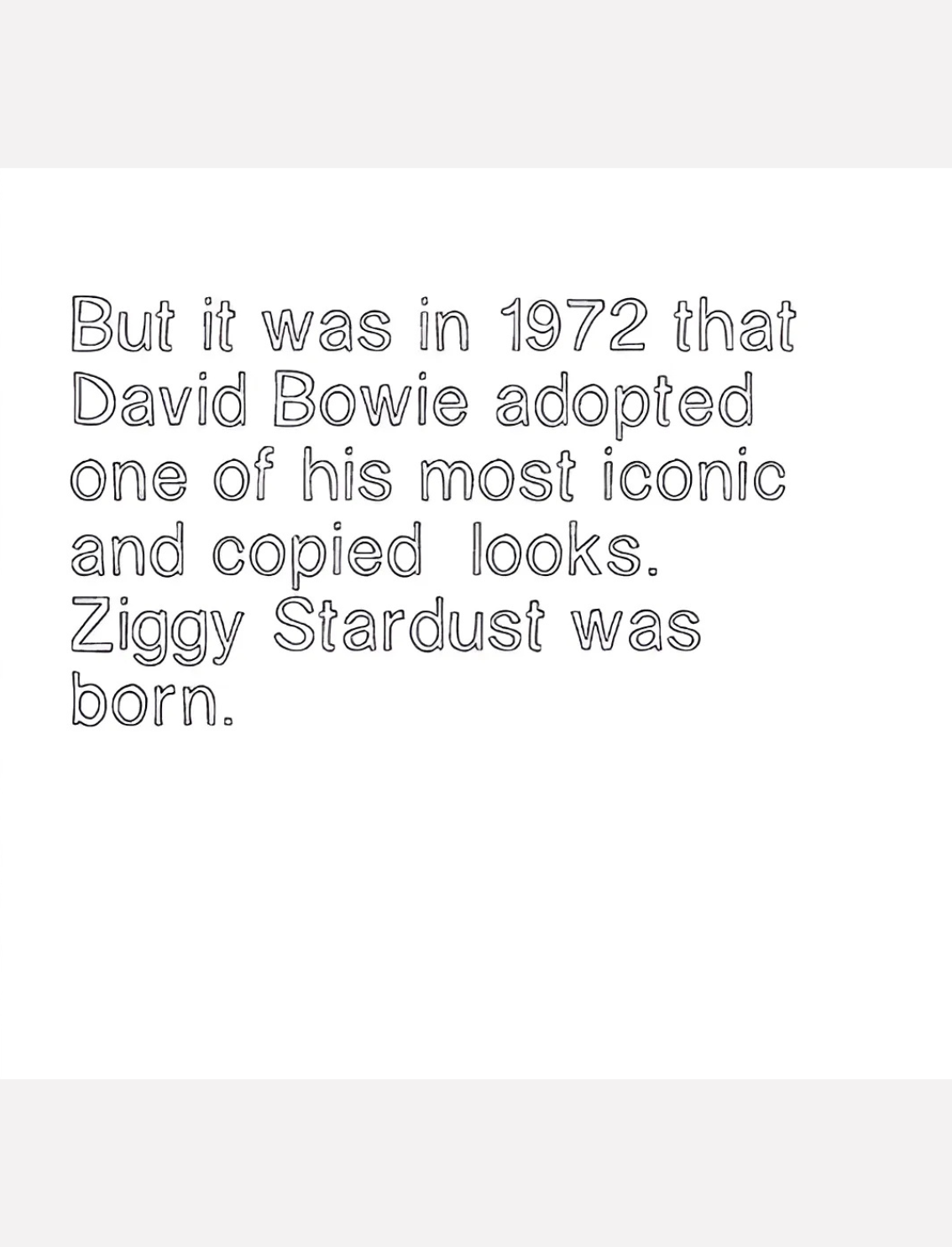 ספר צביעה David Bowie Retrospective