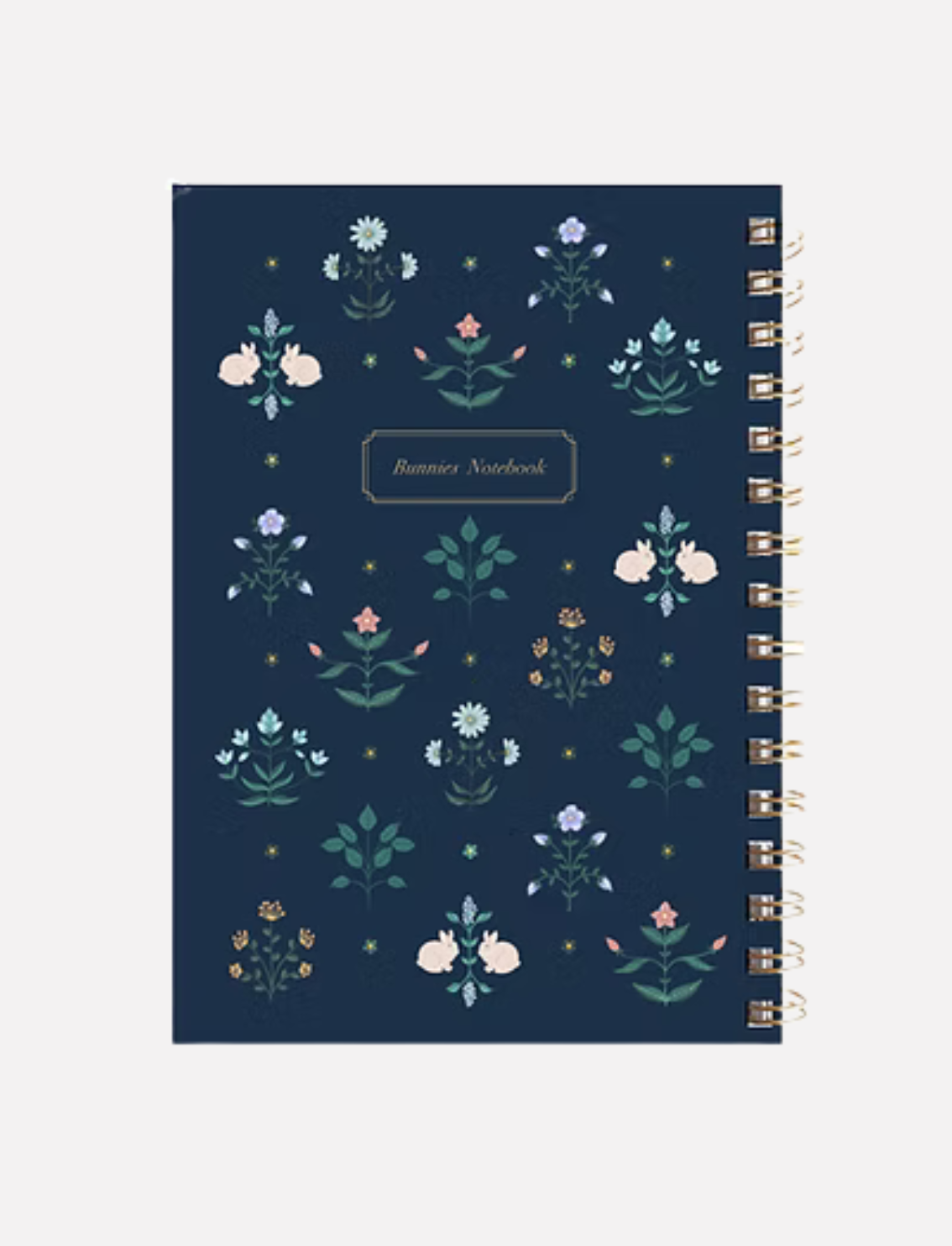 מחברת שורות Blue Flower Symbols