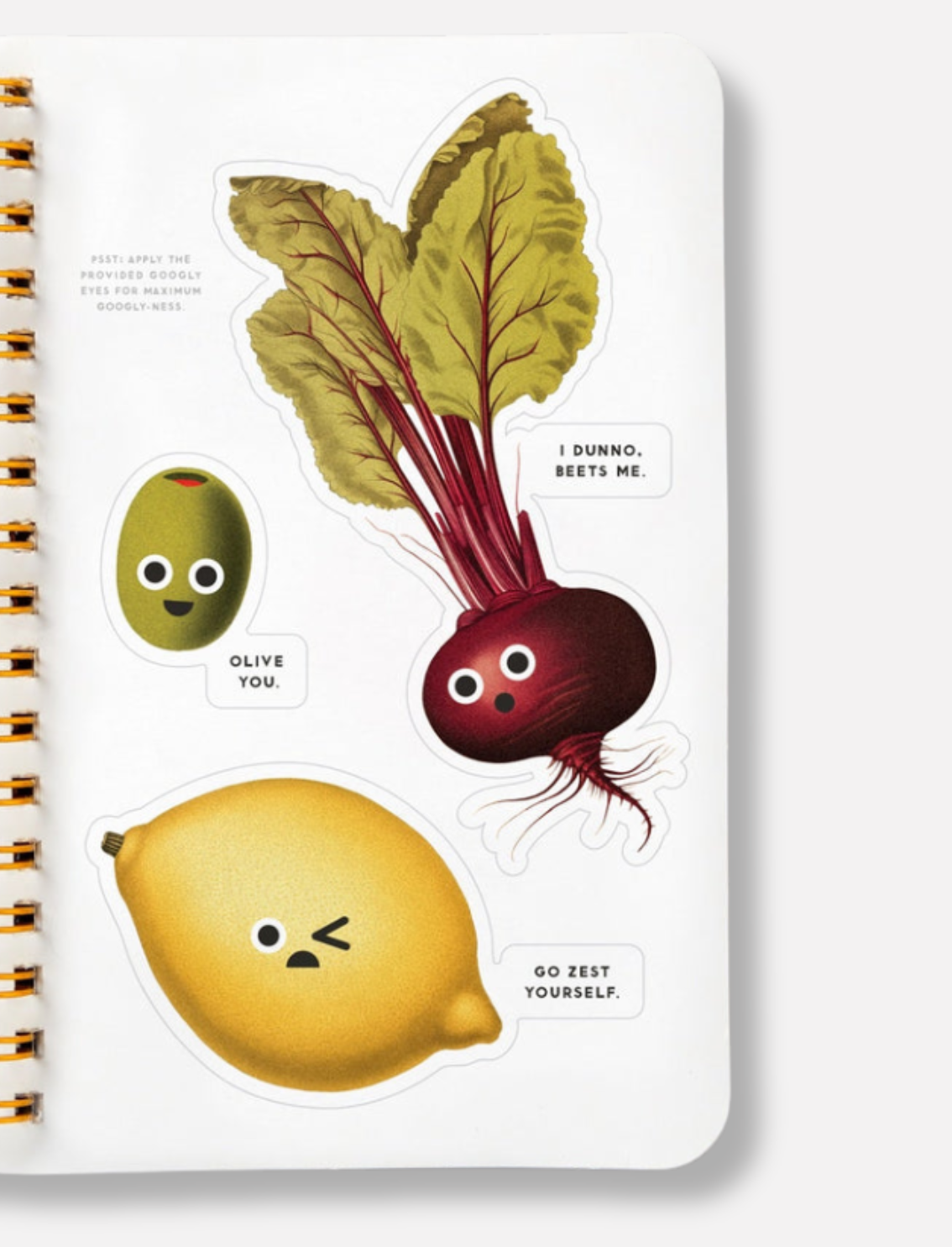 חוברת מדבקות Googly Food