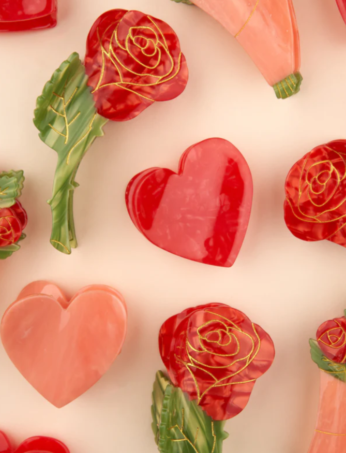 קליפס לשיער Rose