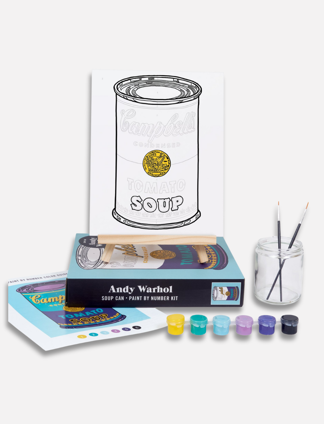 ערכת צביעה לפי מספרים: Andy Warhol Soup Can