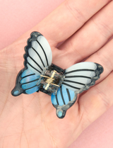 מיני קליפס לשיער Blue Butterfly