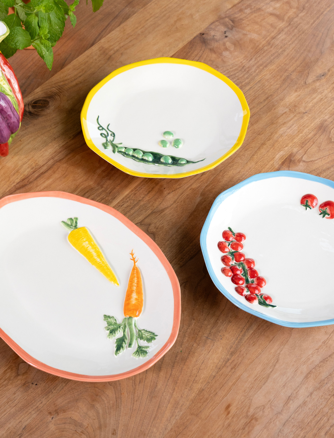 באנדל 3 צלחות הגשה Vegetables