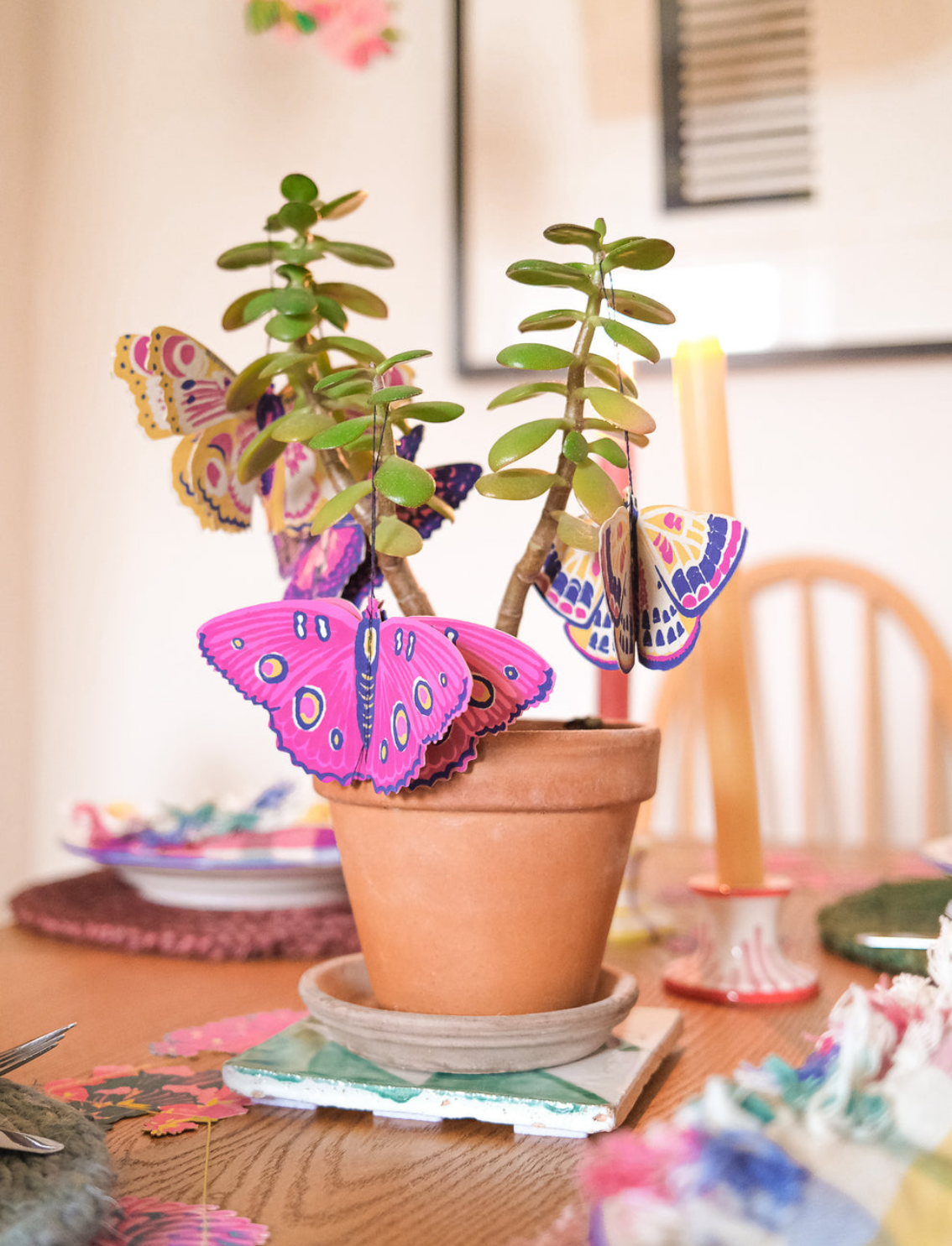 קישוטי נייר לתלייה Butterflies