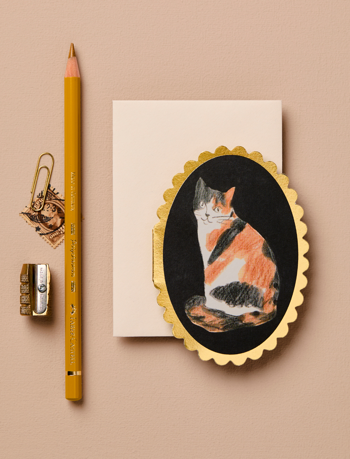 כרטיס ברכה Mini Calico Cat