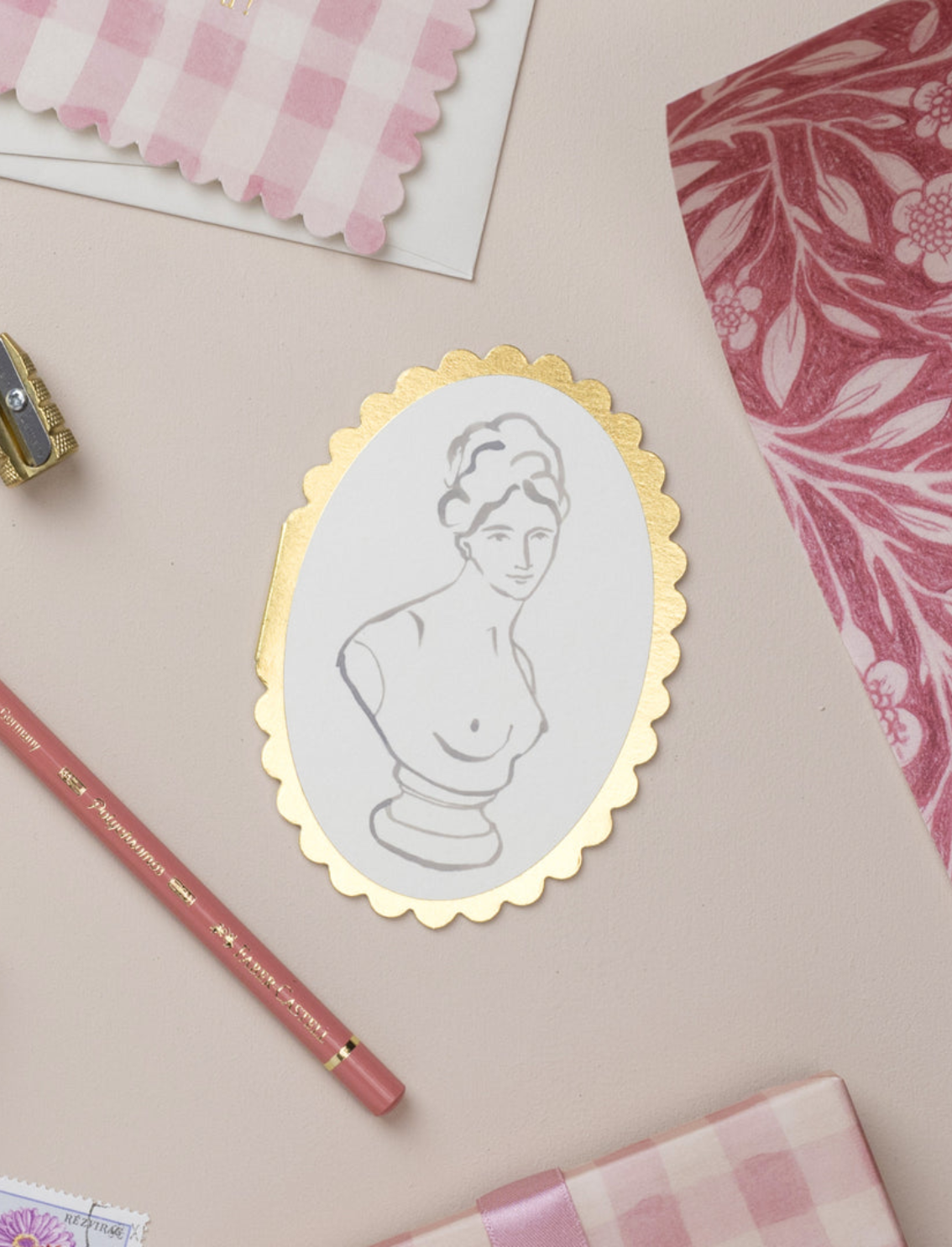 כרטיס ברכה Mini Classical Bust
