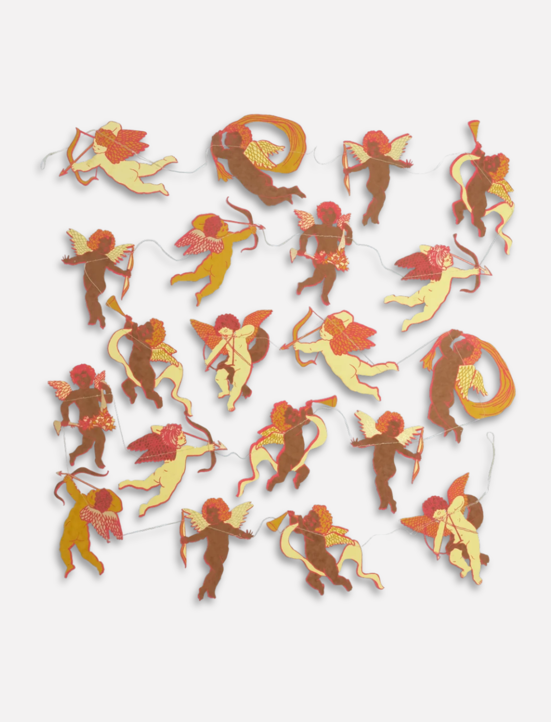 גרילנדת נייר תפורה Cupid