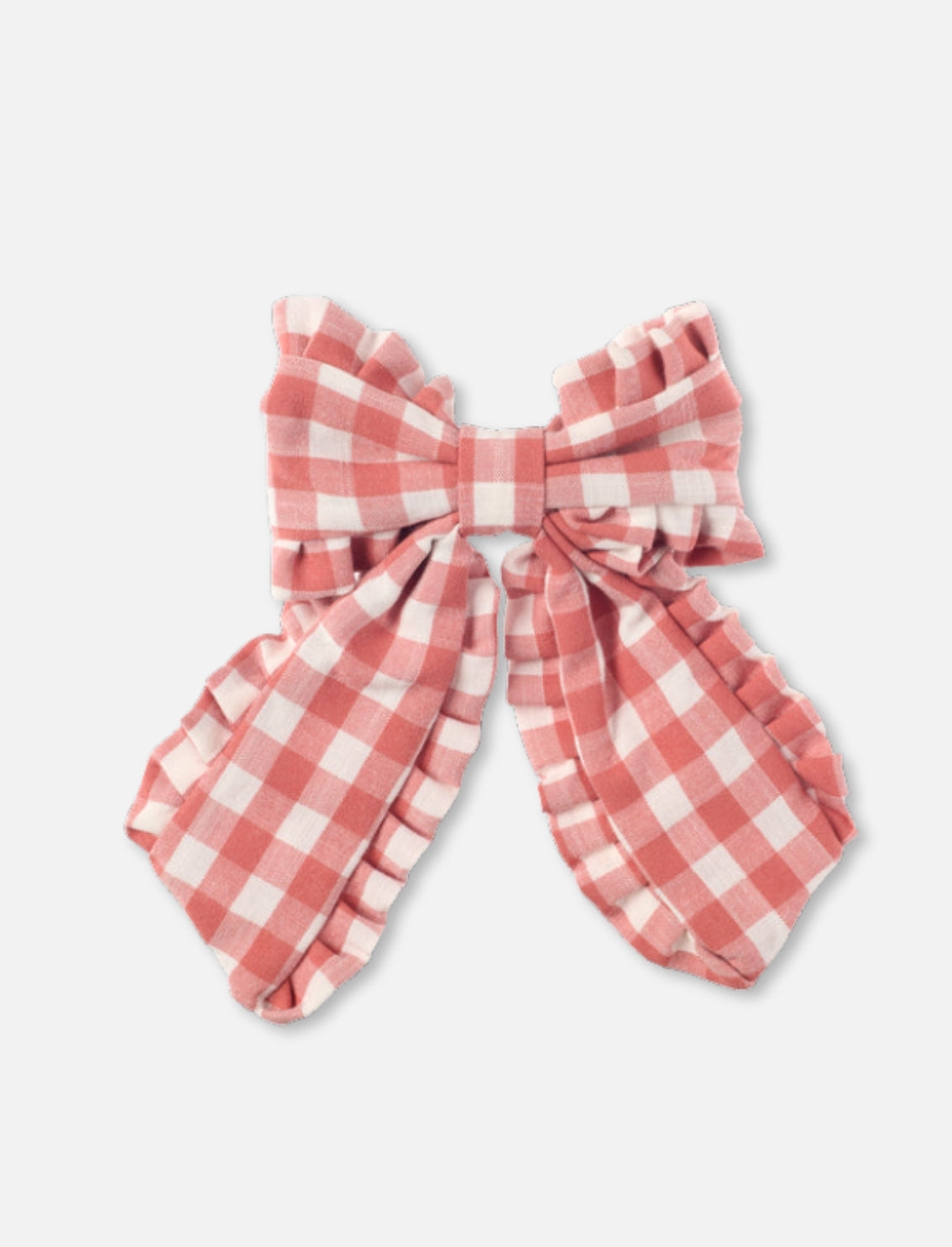 קליפס ברט Gingham Ruffle Bow
