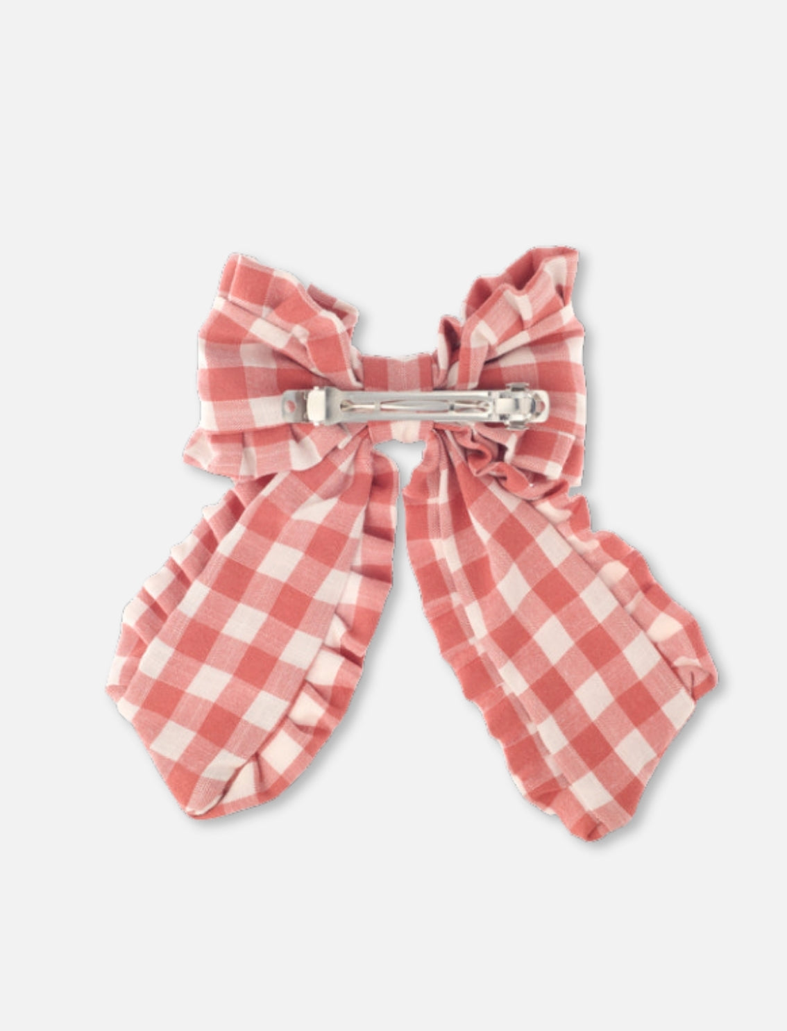 קליפס ברט Gingham Ruffle Bow