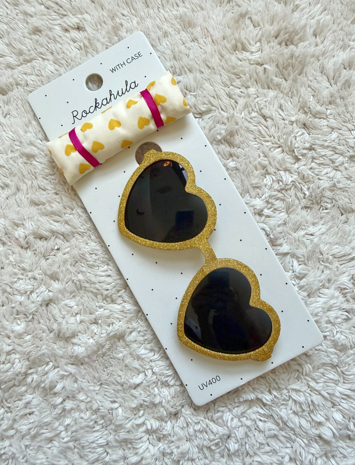 משקפי שמש לילדות Glitter Heart