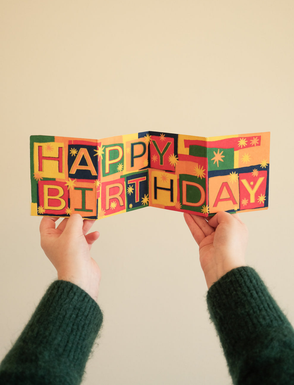 כרטיס ברכה קונצרטינה Happy Birthday
