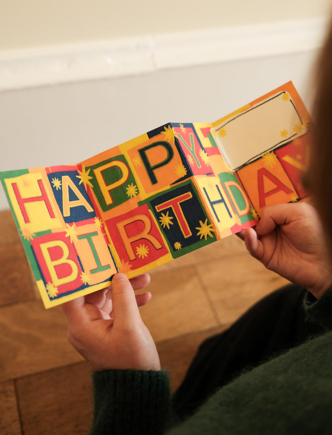 כרטיס ברכה קונצרטינה Happy Birthday