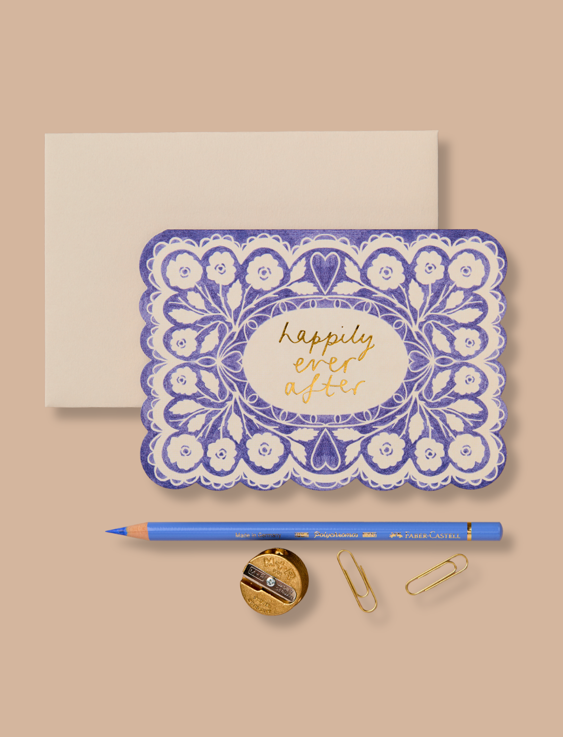 כרטיס ברכה Lace 'Happily Ever After'