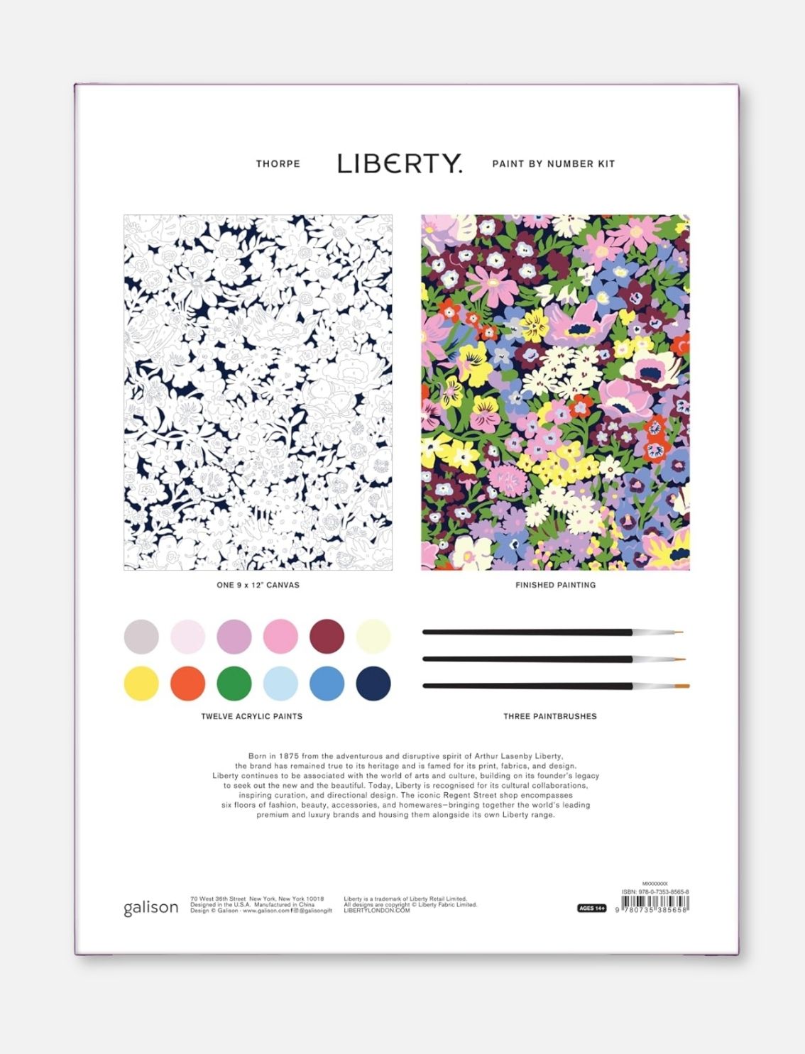 ערכת צביעה לפי מספרים Liberty