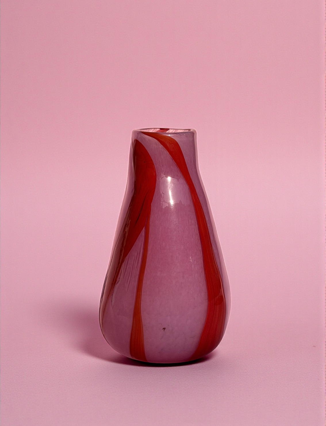 ואזת זכוכית Pink & Red A
