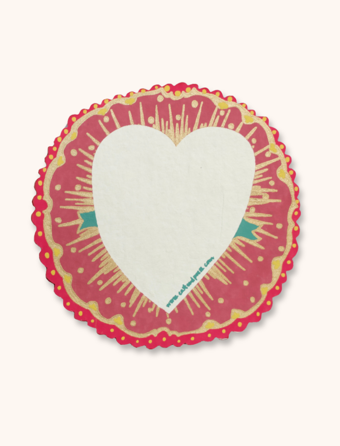 כרטיס ברכה Ribbon Heart