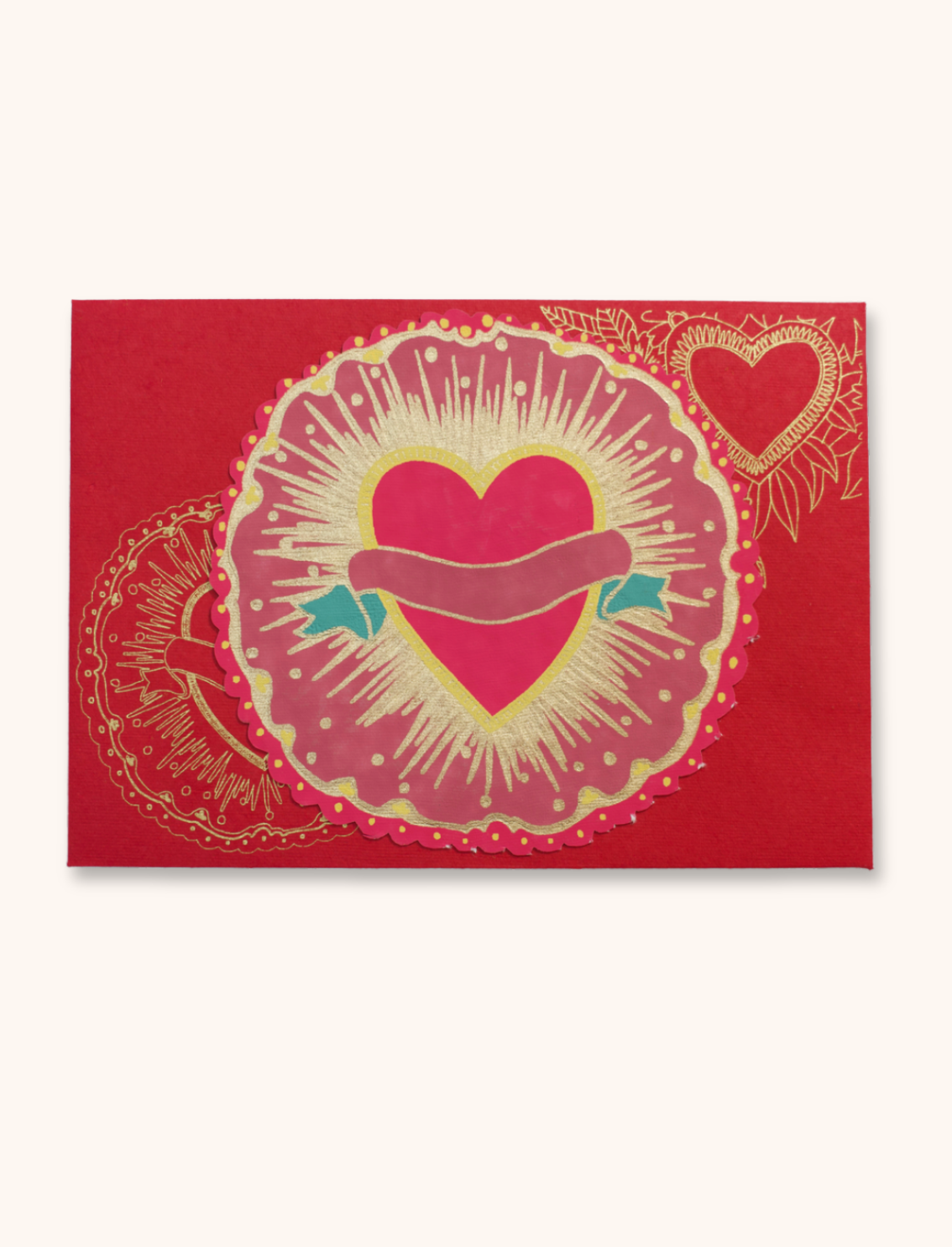 כרטיס ברכה Ribbon Heart