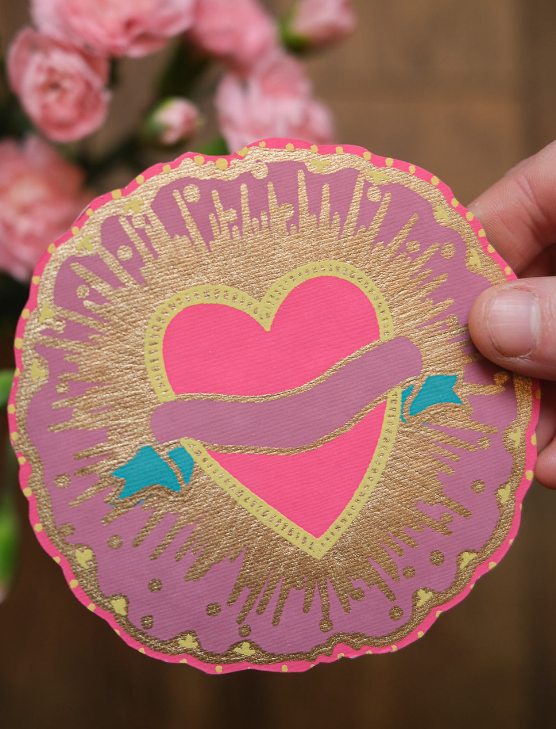 כרטיס ברכה Ribbon Heart