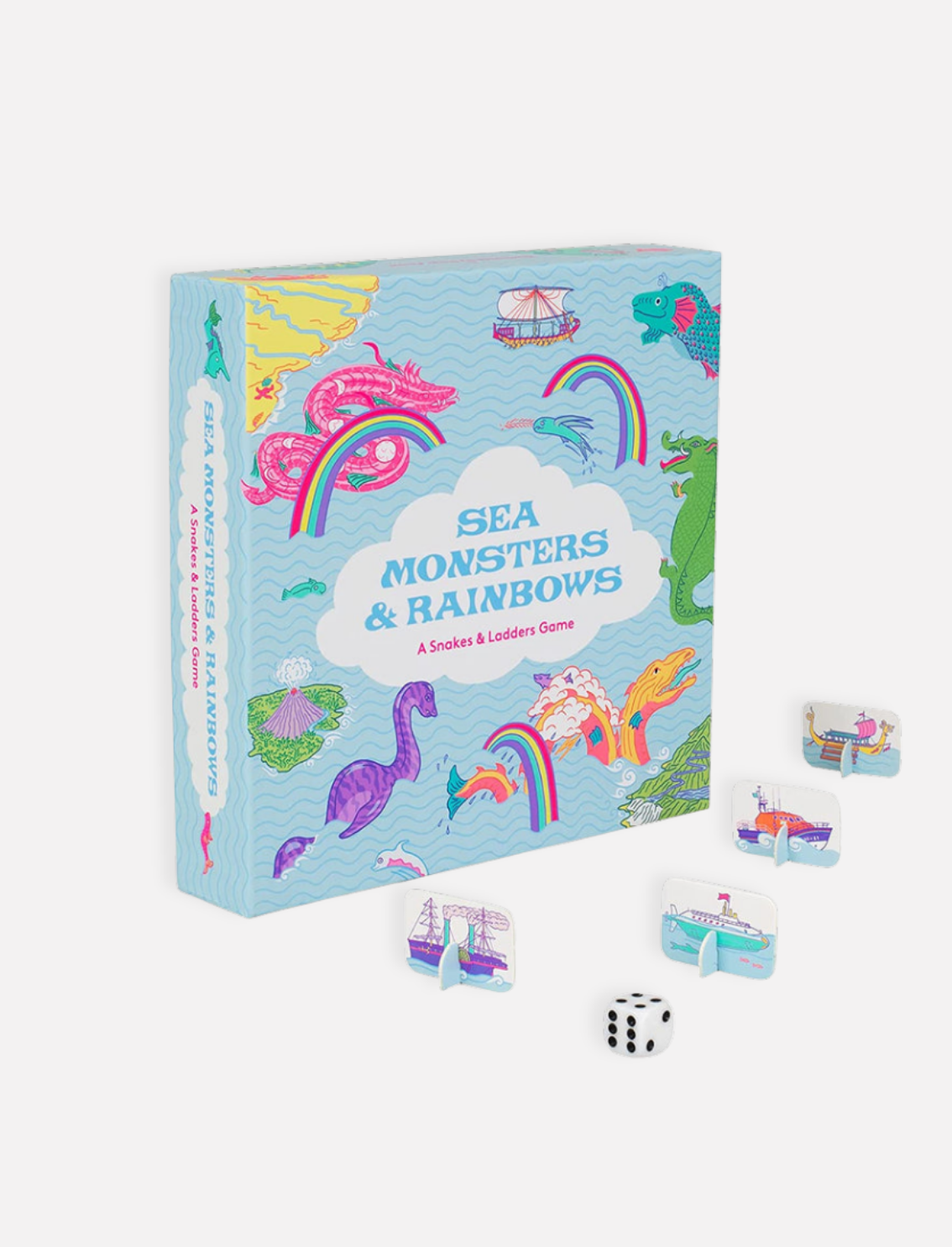 משחק סולמות ונחשים Sea Monsters & Rainbows