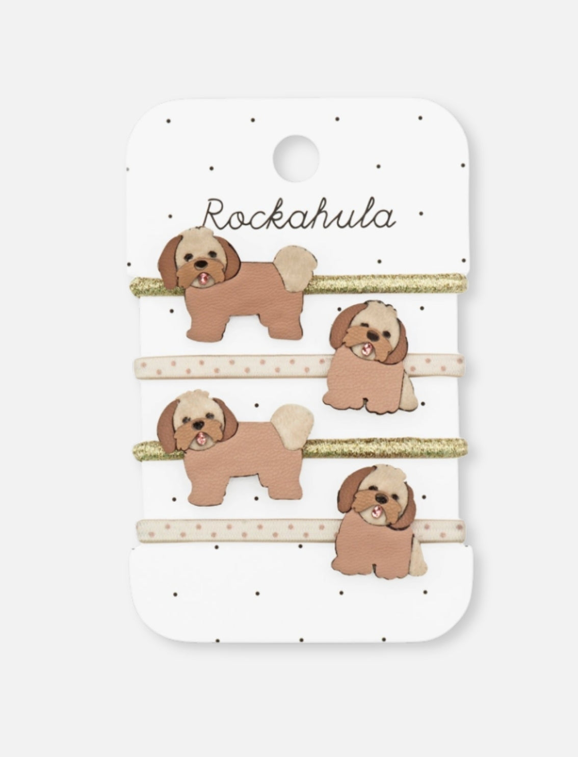 סט גומיות לשיער לילדות Shih Tzu