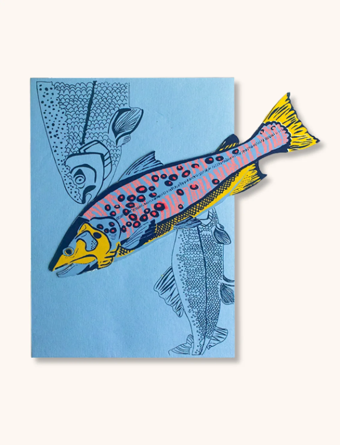 כרטיס ברכה Trout