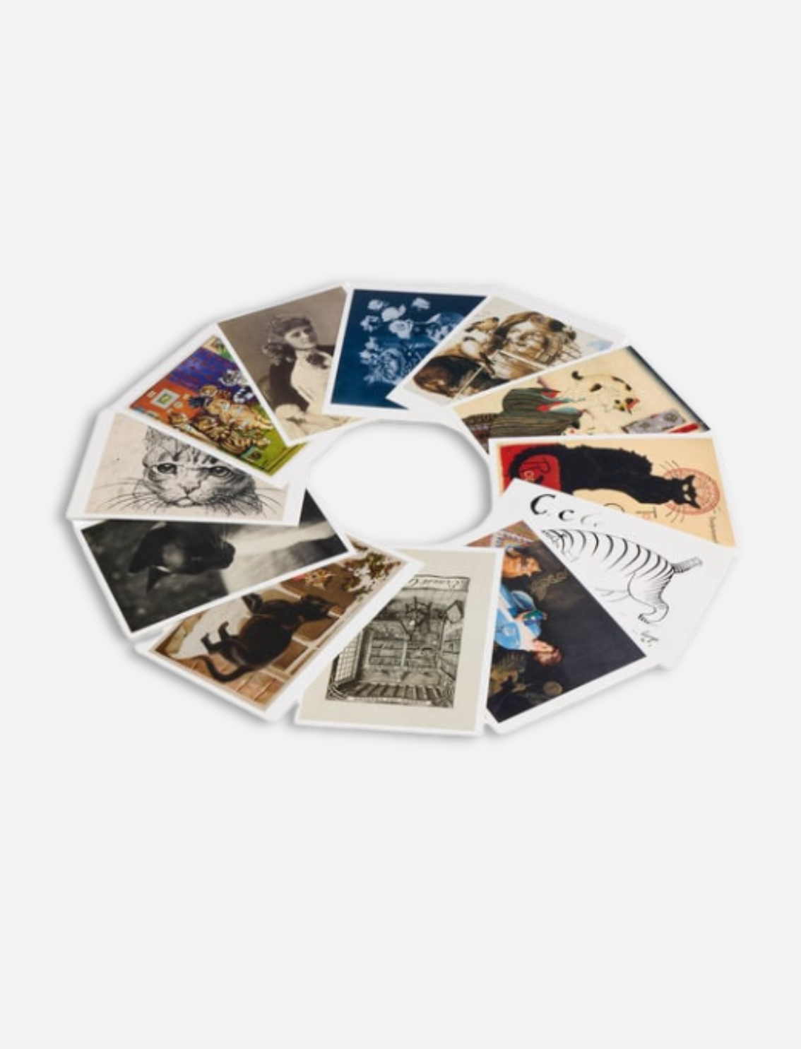 מארז 50 גלויות: Cats of the V&A