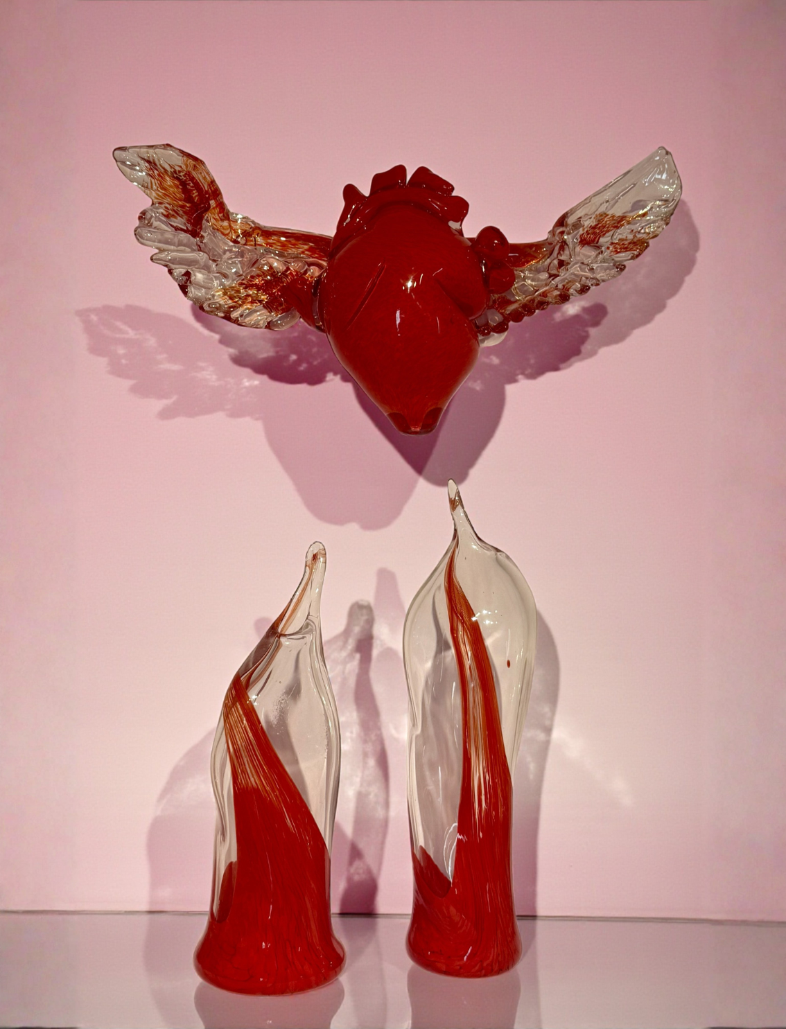 פסל קיר Winged Heart