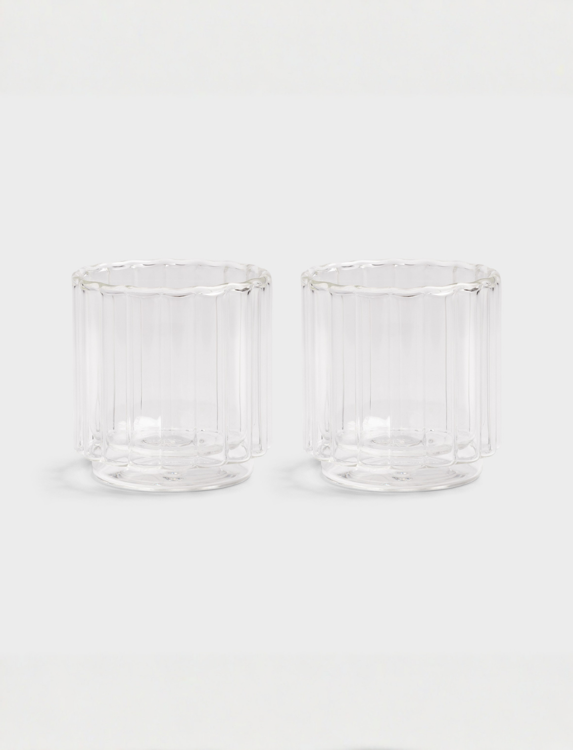סט 2 כוסות דופן כפולה Tube Clear