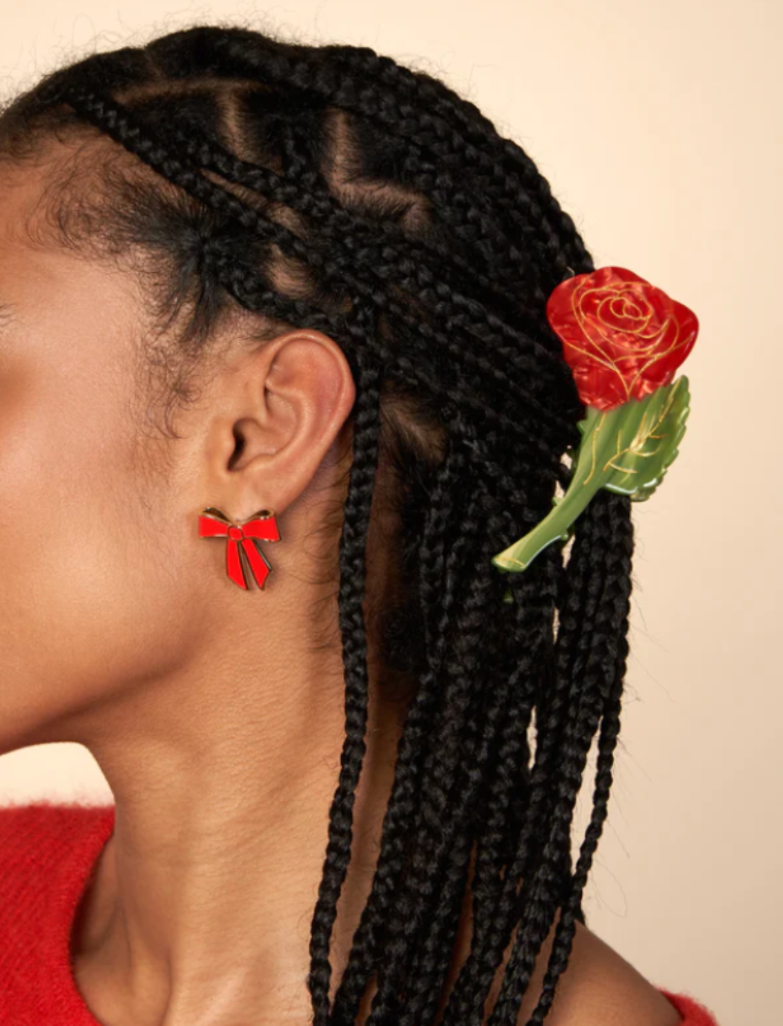 קליפס לשיער Rose