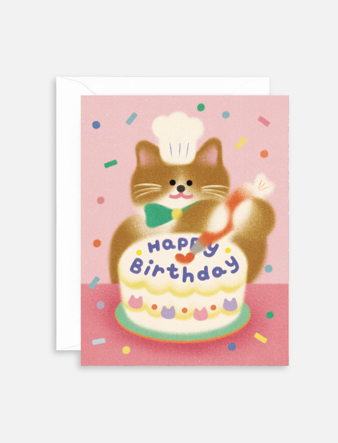 כרטיס ברכה Birthday Baking Cat