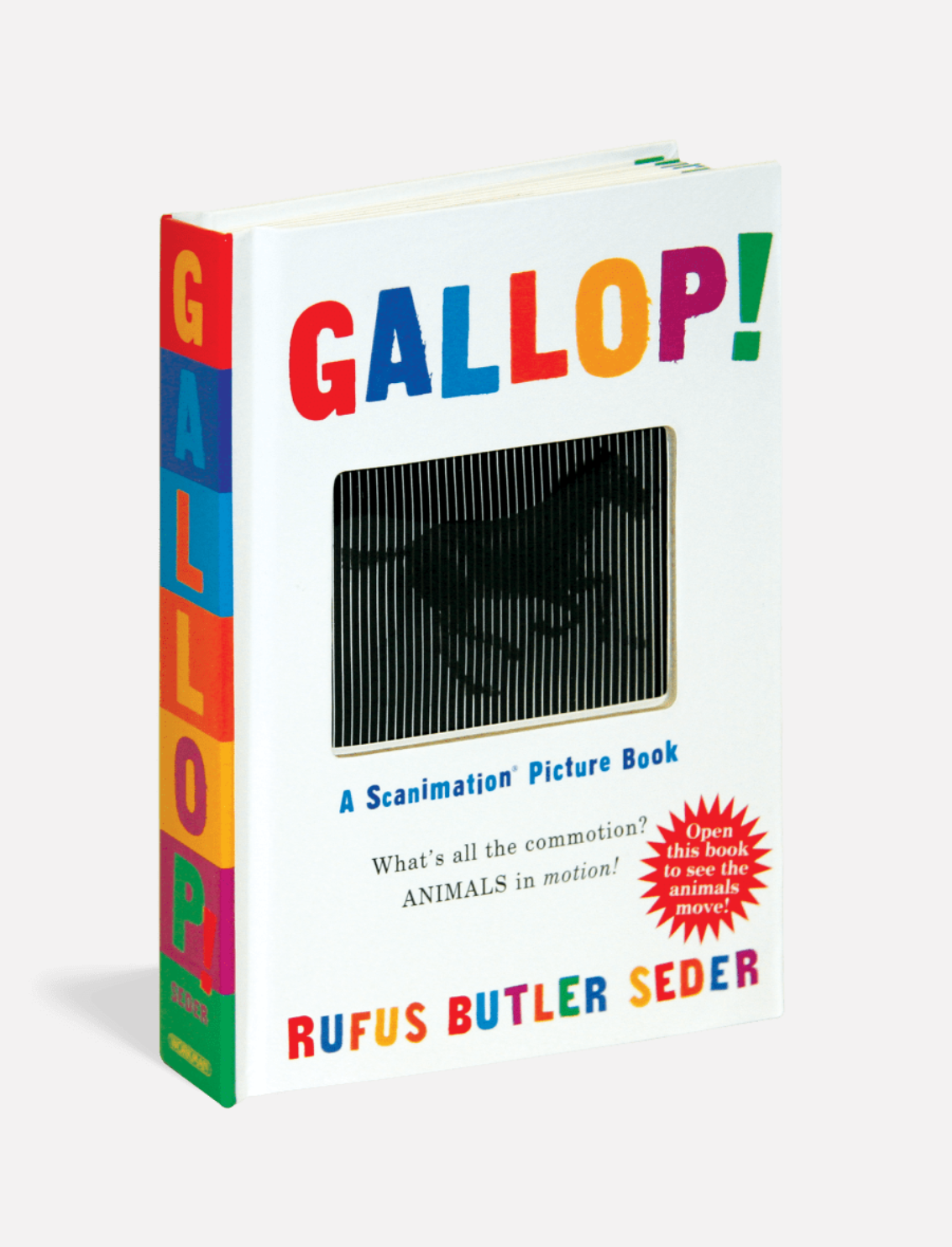 ספר סקנימציה לילדים Gallop!