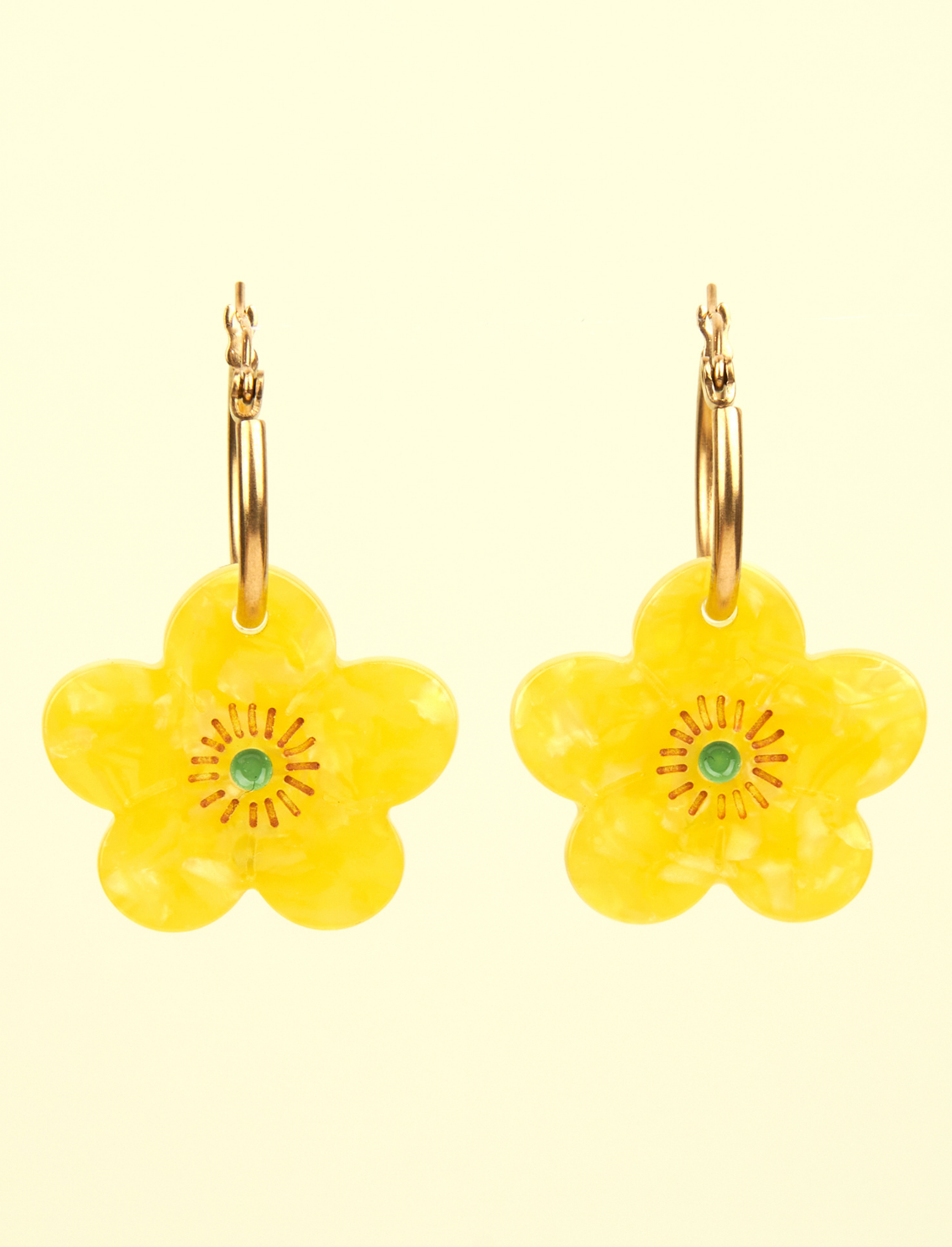זוג עגילים תלויים Buttercups