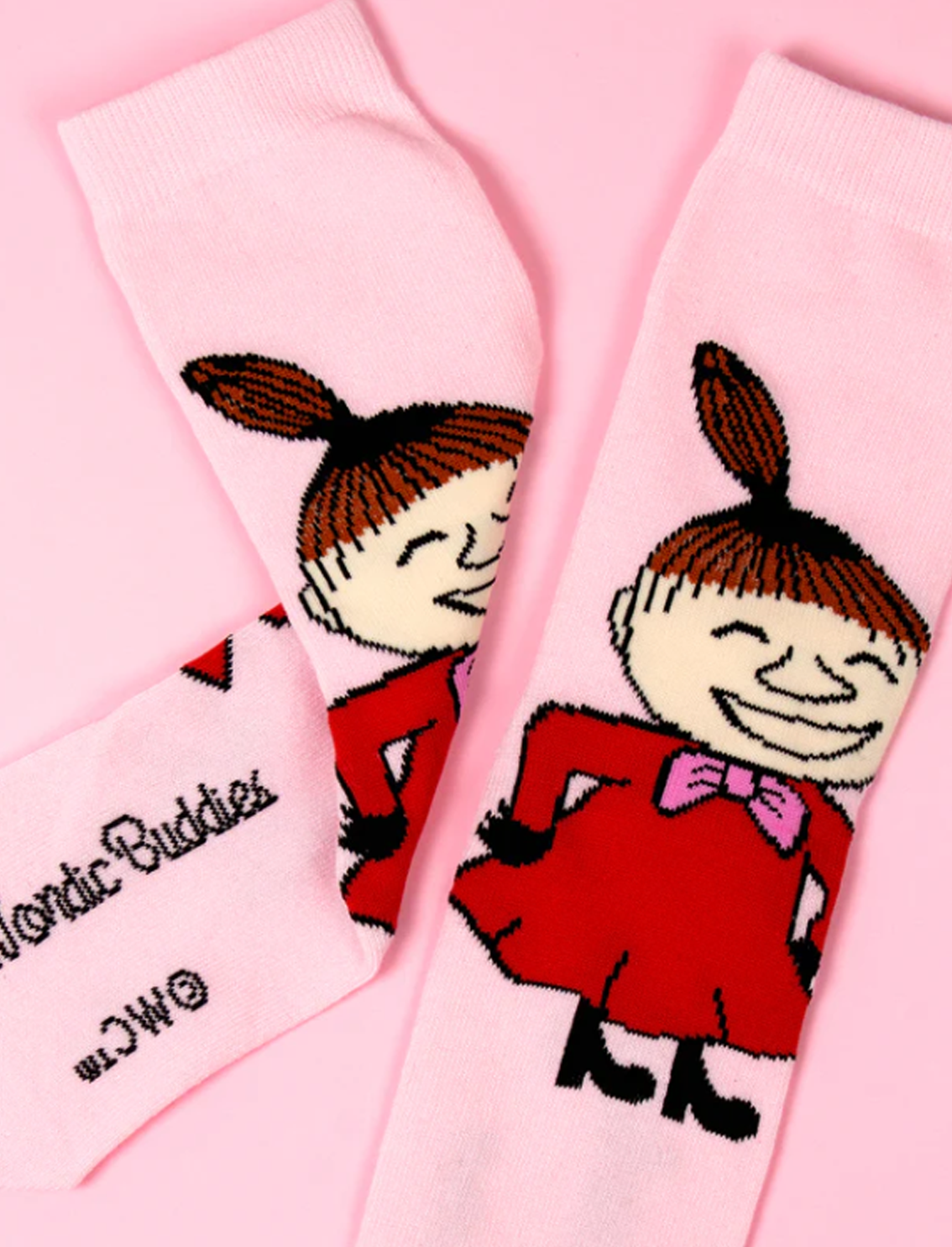 Moomin Woman Cotton Socks Pink Little May