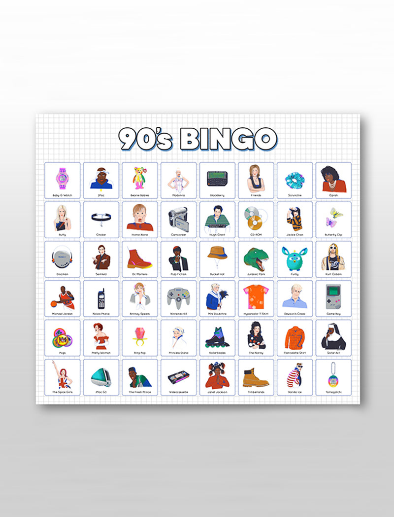 90’s Bingo: A throwback to the raddest decade ever