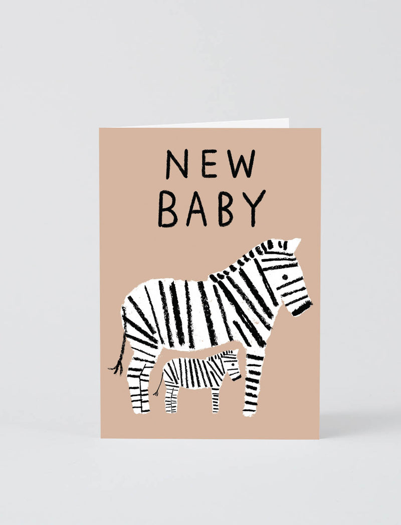 כרטיס ברכה New Baby Zebras