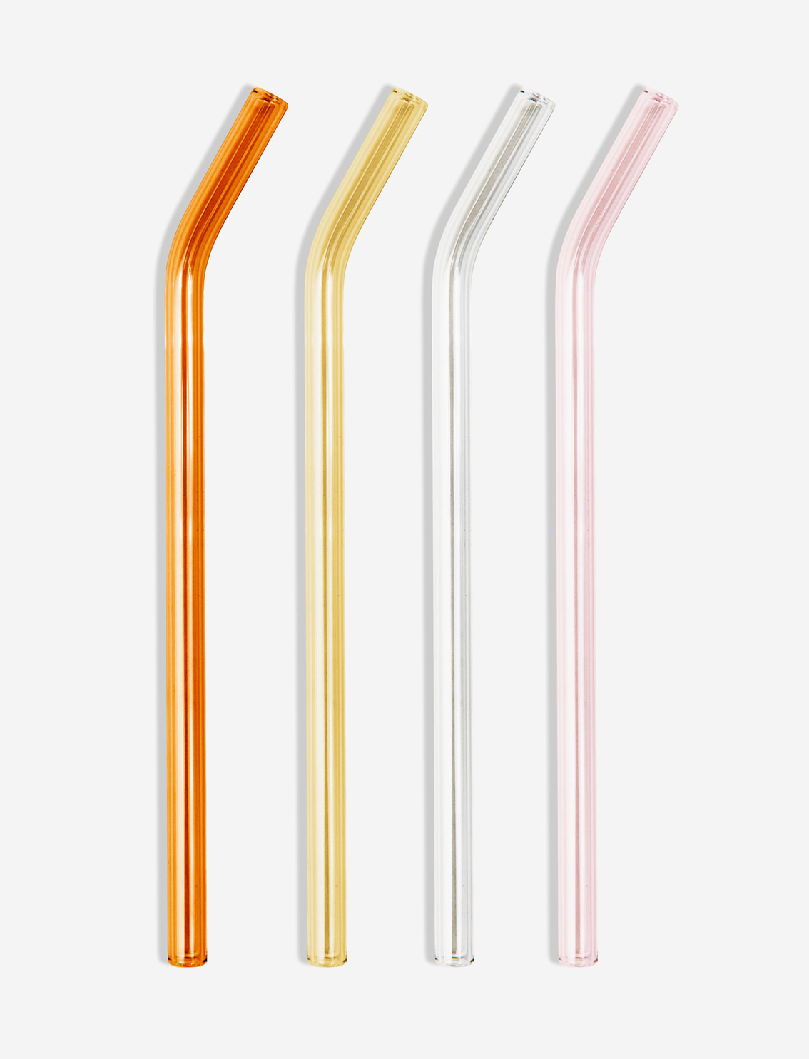 סט 4 Glass Straws