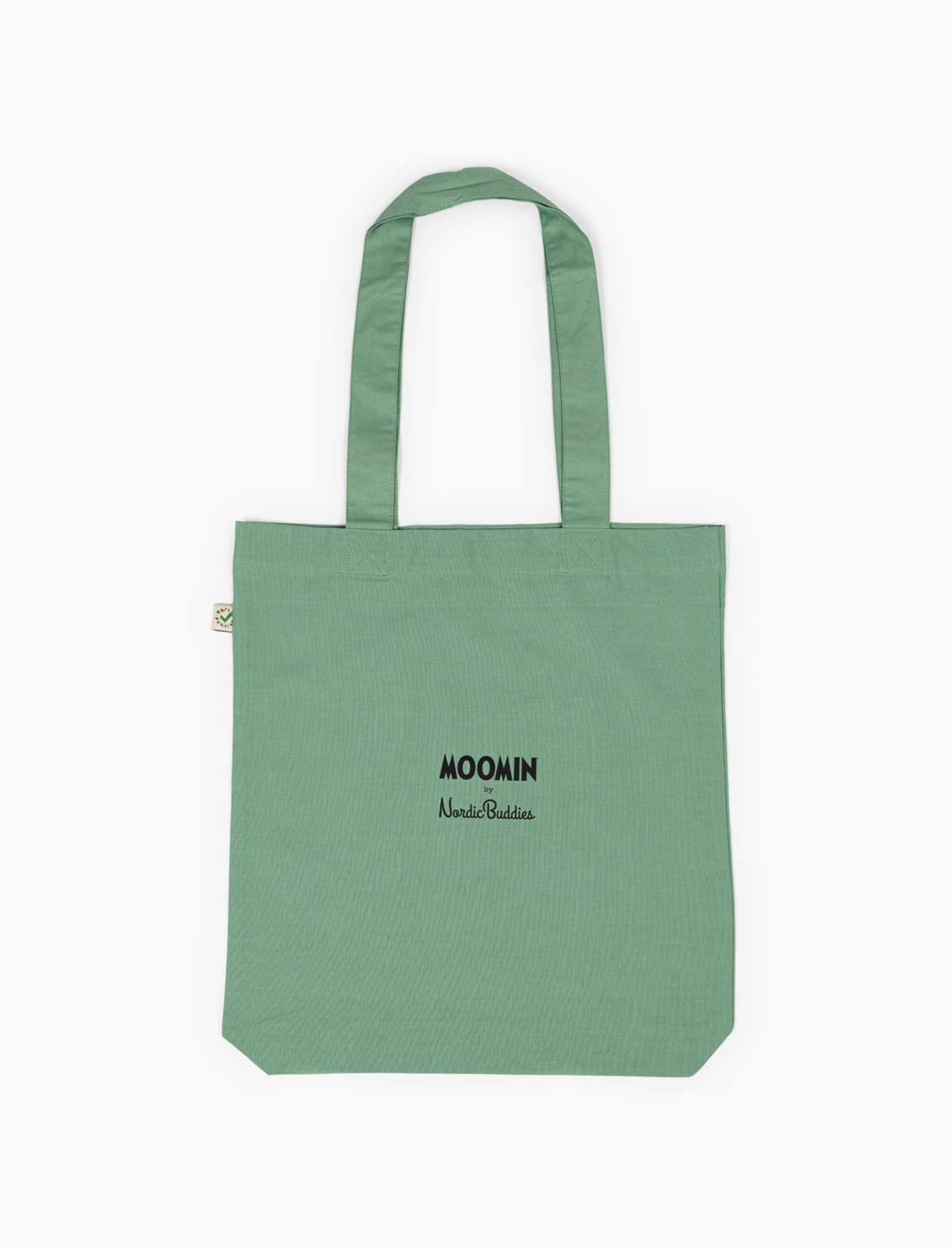 Moomin Green Cotton Tote Bag Back