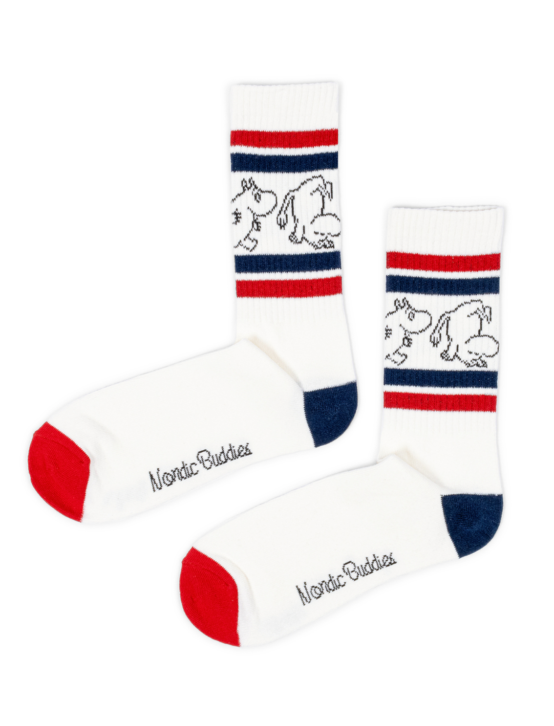 Moomin Man Cotton Socks Red&Blue