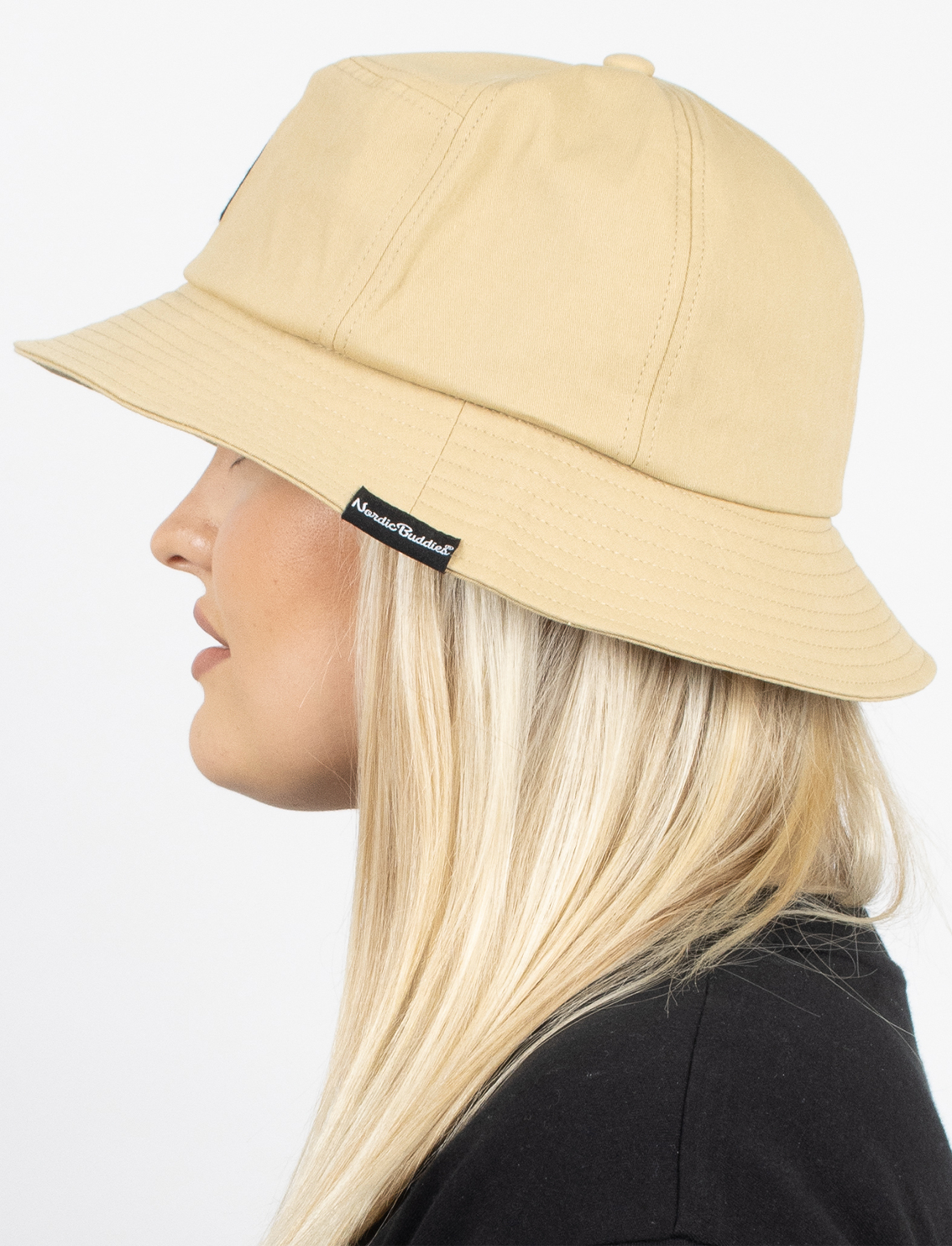 Cotton Bucket Hat Beige Moomin Side