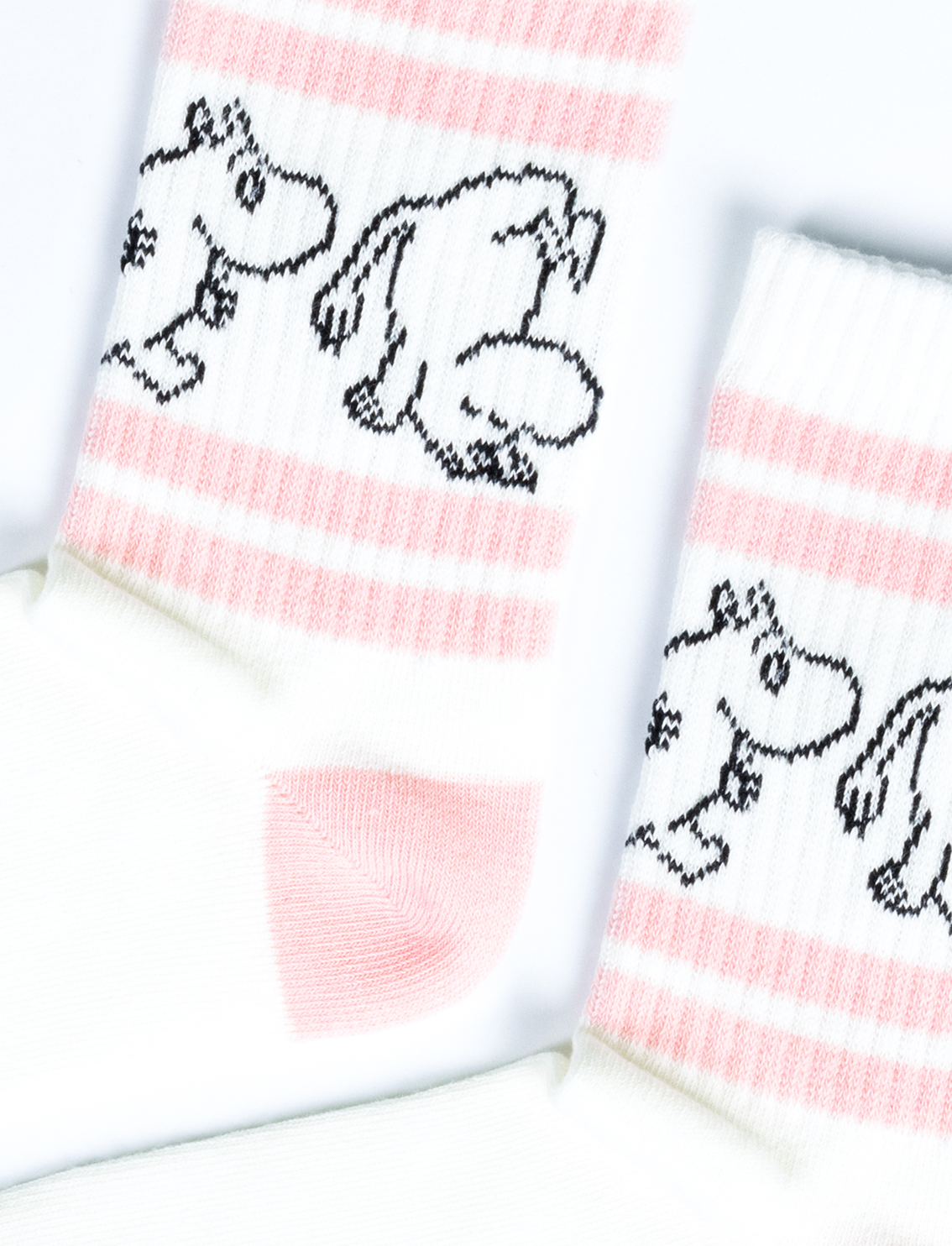 Moomin Woman Cotton Socks Retro Pink