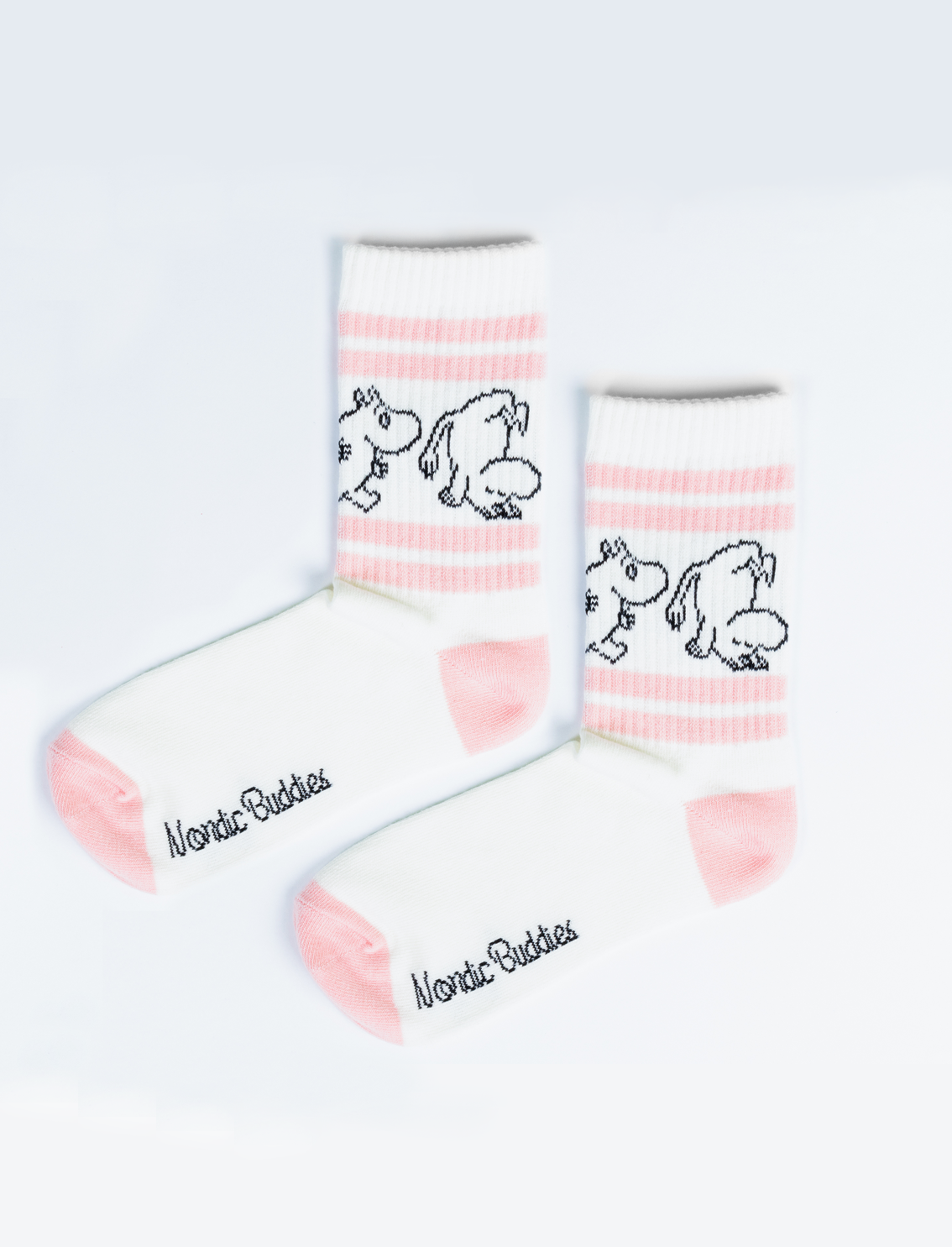 Moomin Woman Cotton Socks Retro Pink