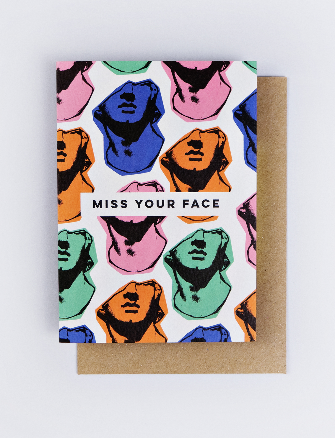 כרטיס ברכה Miss your Face