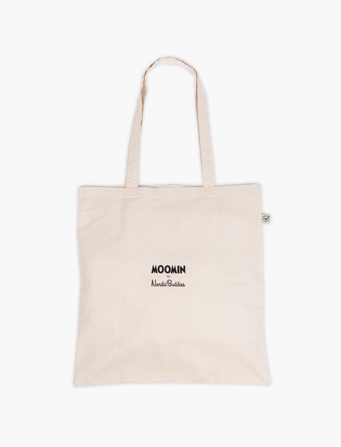 Moomin Cream Cotton Tote Bag Sniff Back